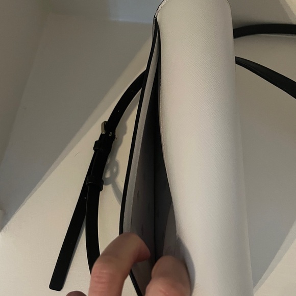 Kate Spade Carson Colorblock Convertible Crossbody | Gray/White/Gold | New - Picture 10 of 13